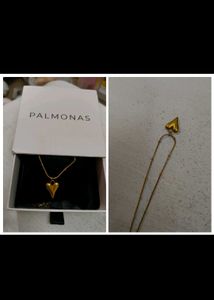 PALMONAS 18KT Gold Plated Heart Necklace