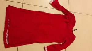 Pink Embroidered Kurti