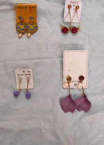 Combo Of 4 Earrings