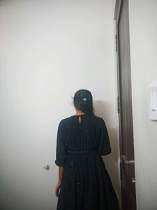 📸charcoal-black midi dress🖤⚡