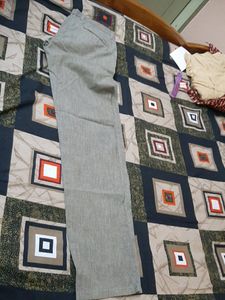 Grey White Pant 32 Size Formal