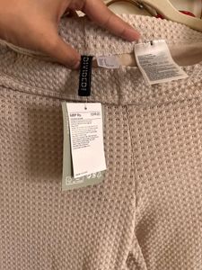 H&amp;M Beige Pattern Knit trouser