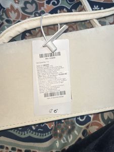 Ivory Shoulder Bag with Scarf Detail