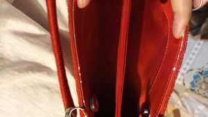 Red Beaded Clutch