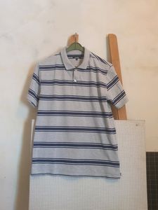 Zudio Men&#39;s Striped Polo Shirt