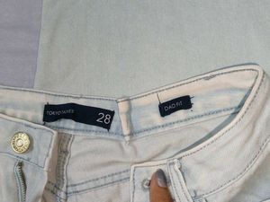 Tokyo Talkies Blue Wide Leg Jeans