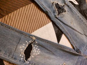 Skinny Roughed Jeans