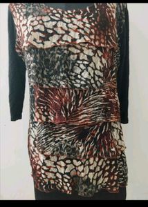 Patterned plus size Top