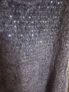 Gray Sequin Tank Top