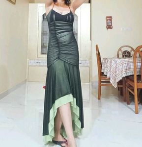 Stunningly sexy Assymetrical length glittery bodyc