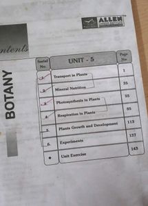 Allen Botany Module/Notes📑 For Neet