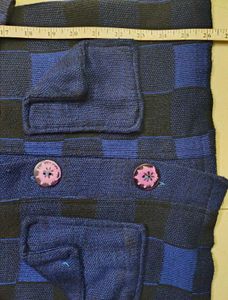 Stylish Blue Plaid Coat