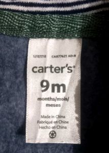 Cute Baby Blue Hooded Romper