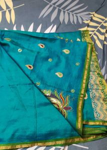 Elegant Embroidered Saree