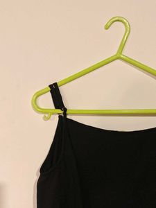 Black Cold Shoulder Top