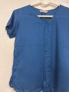 Blue Casual Top