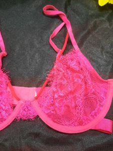 Hot Pink Lace Bralette