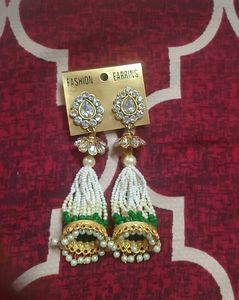 Elegant Beaded Tassel Earrings