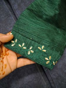 Elegant Green Kurta Suit For Kids