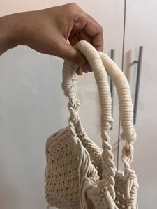 Macrame beach/travel shoulder bag