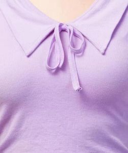 Purple Puff Sleeve Top