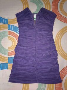 Newme - Purple Bodycon Mini Dress