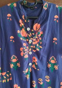 Floral Print Kurta