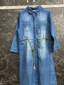 MANGO Denim Shirt Dress