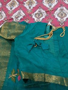 Elegant Embroidered Saree With Surprise Gift Insid