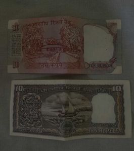 Rare Indian 10 Rupee Notes - Collectible