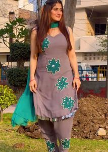 Stylish Grey Salwar Suit