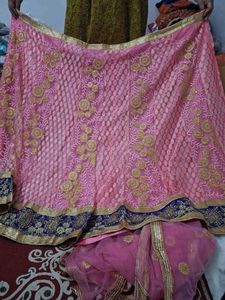 Pink Embroidered Lehenga Choli