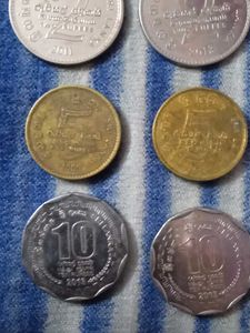 Srilankan 1,2,5&amp;10 Rupee Coin For Collection