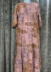 Patterned Midi Dress