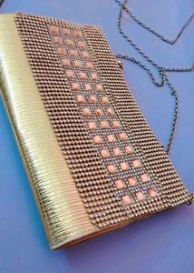 Gold Embellished Clutch