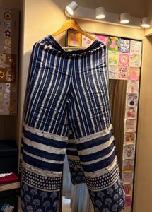 Ethnic Blue &amp; White Pants