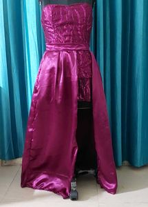 Designer Slit Cut Skirt Gown All Size