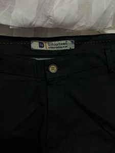 D Fourteen Branded Black Pant
