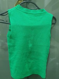 Green Sleeveless Top