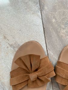 Brown Suede Flats