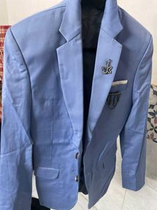 Light Blue Blazer with Embellishments