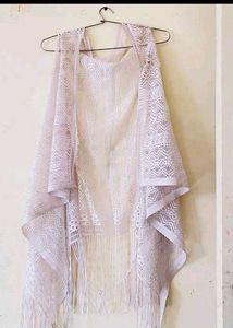 Lace Fringe Vest