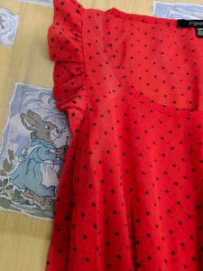 Red Polka Dot Top