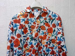 New with tag Pinterest Korean Floral Print Blouse