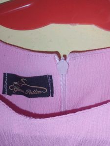 Pink Girls Dress with Belt