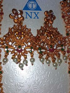 Matte Finish Antique Jewellery Set