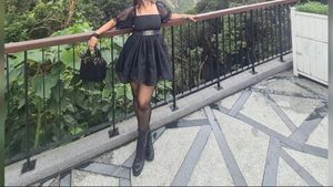 Black Puff Sleeve Mini Dress