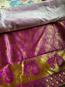 Pink Silk Saree