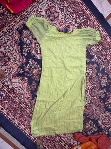 Green Striped Kurta