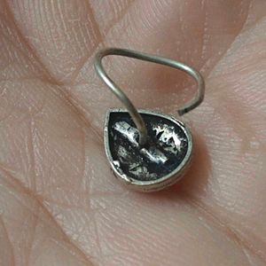 Vintage Silver Peacock Nose Ring